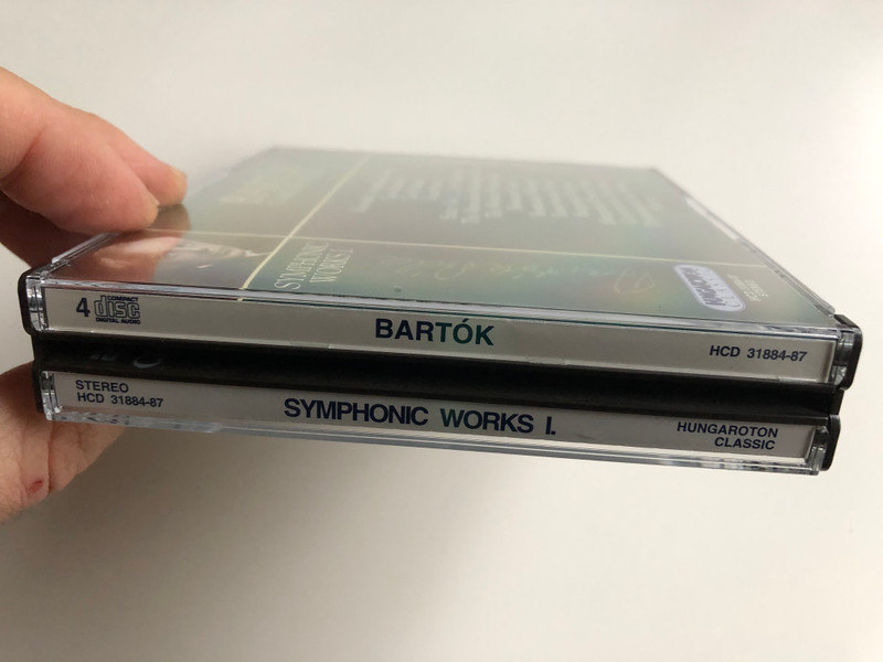 Bartok Complete Edition / Symphonic Works I. / Kossuth, Symphonic Poem, Two Portraits, Two Picture, Four Pieces, Suites Nos. 1, 2 for Orchestra, The Miraculous Mandarin, suite / Hungaroton Classic 4x Audio CD 2000 Stereo / HCD 31884-87
