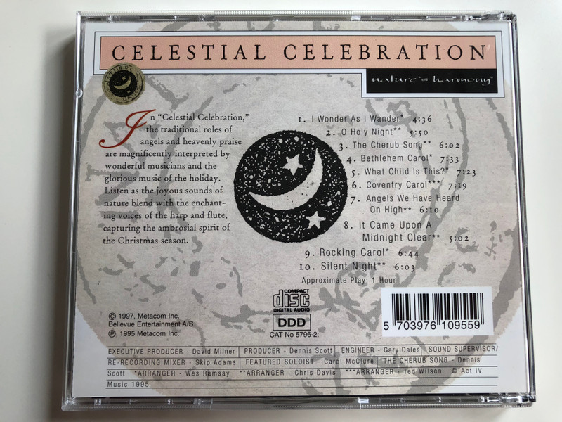 Celestial Celebration - A magical blend of music and the sounds of nature / Naturally Christmas / Metacom Audio CD 1997 / CAT NO.5796-2 
