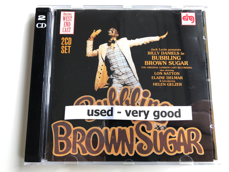 Bubbling Brown Sugar / Jack Levin presents Billy Daniels in Bubbling Brown Sugar, The Original London Cast Recording, also starring Lon Satton, Elaine Delmar & introducing Helen Gelzer / DRG Records ‎2x Audio CD / 13106