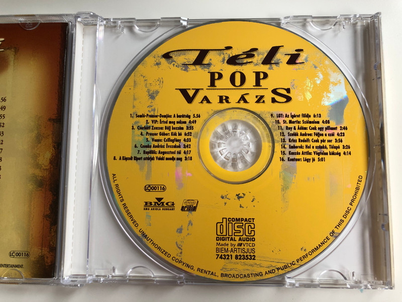 Teli Pop Varazs / Presser Gabor, Somlo es Demjen, Roy & Adam, Venus, Cserhati Zsuzsa, Rapulok, LGT / BMG Ariola Hungary Audio CD 2000 / 74321 823532
