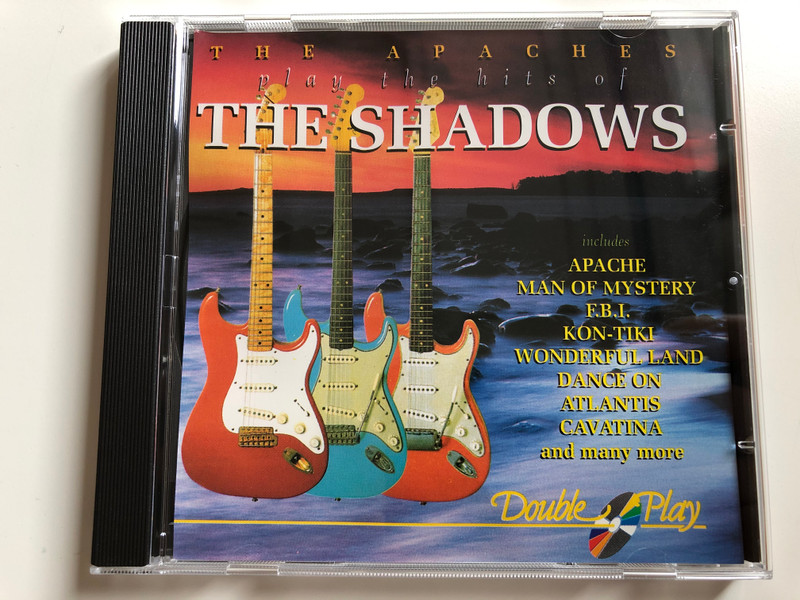 The Apaches Play The Hits Of The Shadows / Includes Apache, Man Of Mystery, F.B.I., Kon-Tiki, Wonderful Land, Dance On, Atlantis, Cavatina, and many more / Double Play / Tring International PLC ‎Audio CD / GRF204