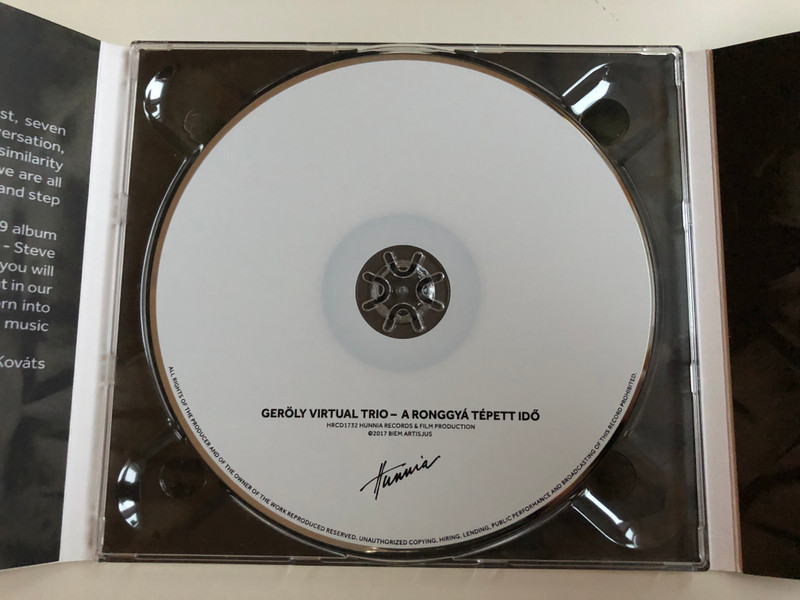 A Ronggya Tepett Ido - Geroly Virtual Trio / Hunnia Records & Film Production Audio CD 2017 / HRCD1732