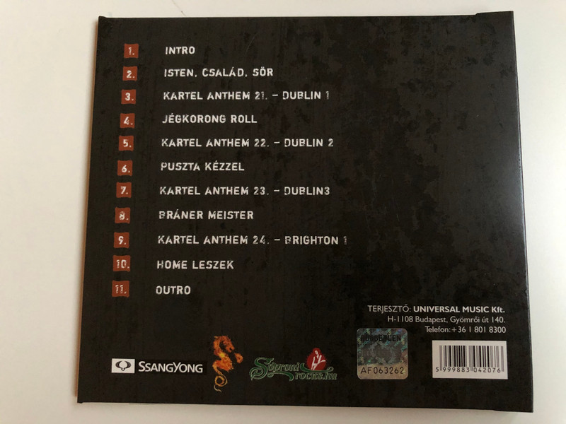 Ganxsta Zolee És A Kartel Featuring Fényes Ösvény ‎– Isten, Család, Sör / Hunnia Records ‎Audio CD 2007 / HRCD 702