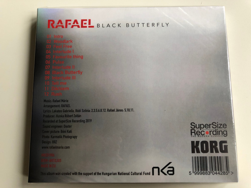 Rafael - Black Butterfly / Hunnia Records Audio CD 2019 / HRCD1906