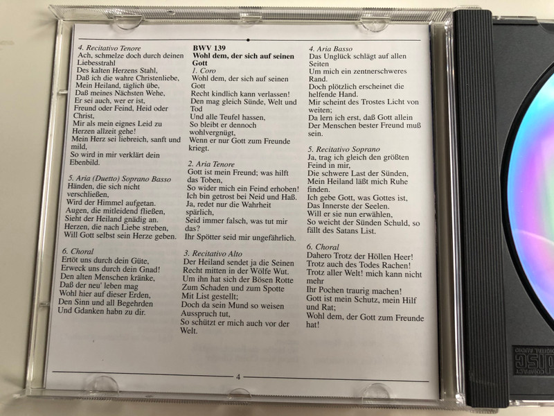 Bach Edition / Cantatas=Kantaten / Ach Wie Flüchtig, Ach Wie nichtig BWV 26, Ihr, Die Ihr Euch Von Christo Nennet BWV 164, Wohl Dem, Der Sich Auf Seinen Gott BWV 139 / Brilliant Classics ‎Audio CD / 99370/5