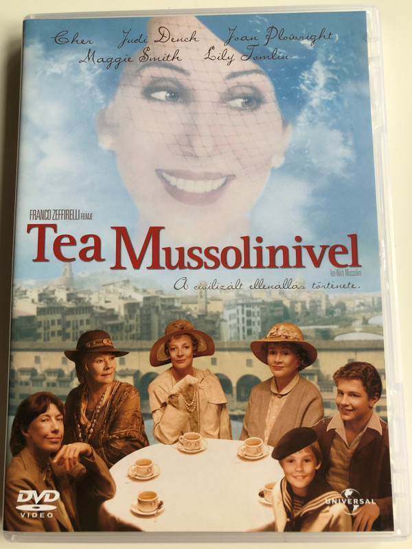 Tea with Mussolini DVD 1998 Tea Mussolinivel / Directed by Franco Zeffirelli / Starring: Cher, Judi Dench, Joan Plowright, Maggie Smith, Lily Tomlin (5996051041152)