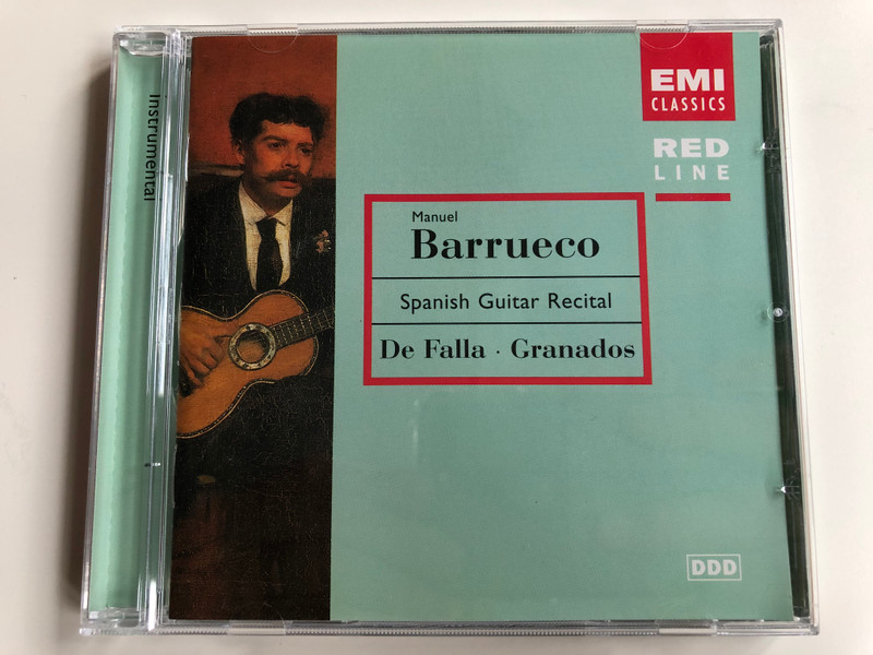 Manuel Barrueco - Spanish Guitar Recital - De Falla, Granados / Emi Classic Audio CD 1997 Stereo / 724356985025