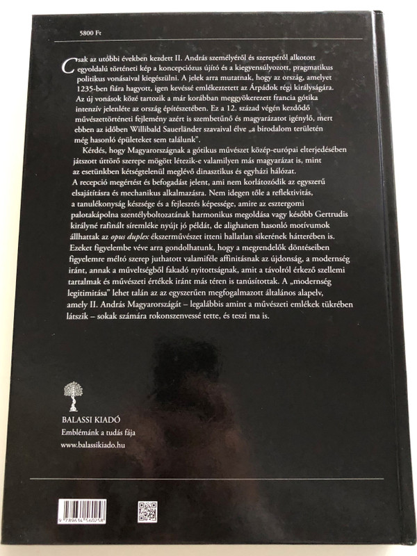 A francia gótika recepciója Magyarországon II. András korában By Takács Imre / Balassi Kiadó / Reception of French Gothic in Hungary at the time of Andrew II. / Hardcover (9789634560258)