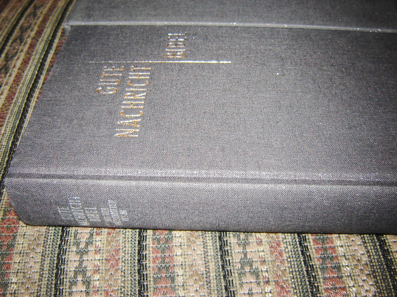 German Bible for the Family / Sparkly Gray Linenbound Luxury Cover, with Gray edges and protective box