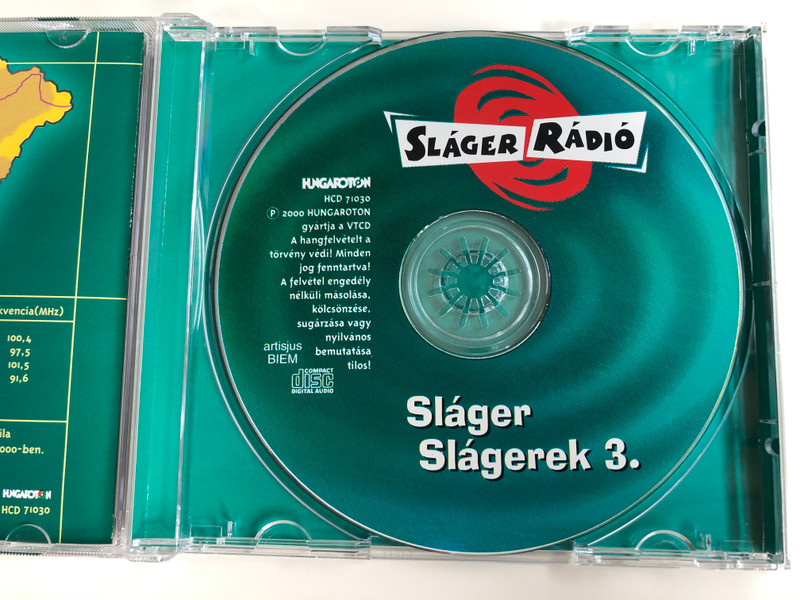 Sláger Radio / Sláger Slágerek 3. / Skorpió, Máté Péter, Bergendy, Fonográf, Apostol, Koncz Zsuzsa / A 60-as, 70-es evek legnagyobb slagerei / Hungaroton Audio CD 2000 / HCD 71030