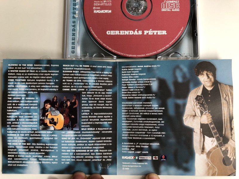 Kamaszkorom Legszebb Dala - Gerendás Péter ‎/ Hungaroton ‎Audio CD 2000 / HCD 71032