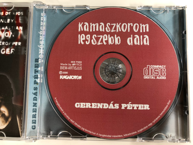 Kamaszkorom Legszebb Dala - Gerendás Péter ‎/ Hungaroton ‎Audio CD 2000 / HCD 71032
