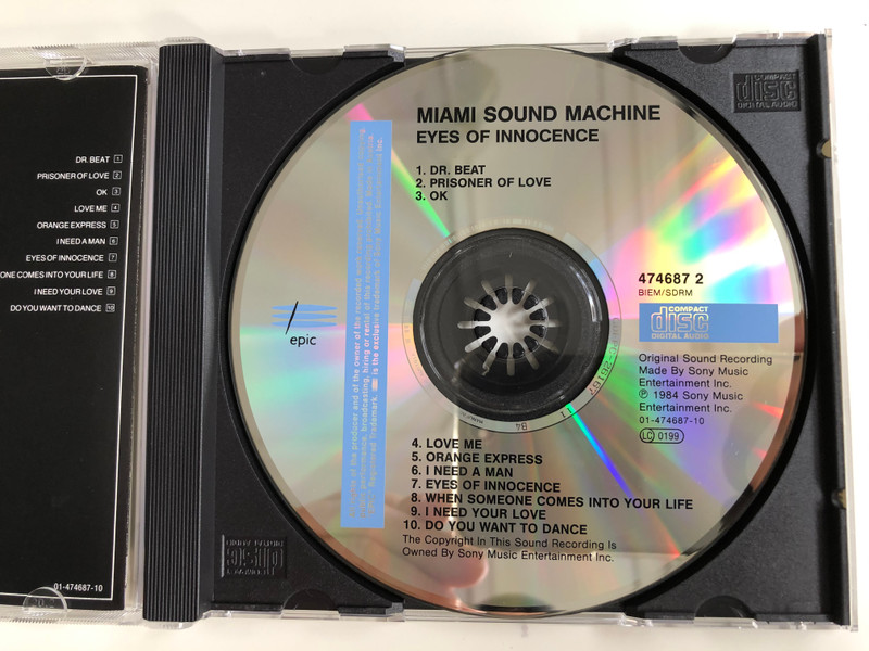 Miami Sound Machine ‎– Eyes Of Innocence / Epic Audio CD / 474687 2