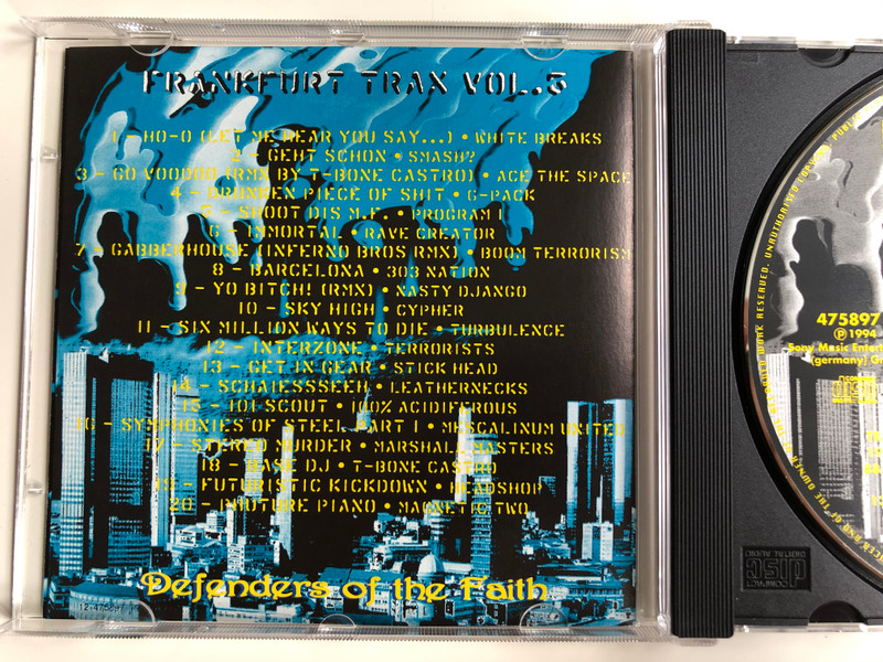 Frankfurt Trax Volume 5 - Defenders Of The Faith / Dance Pool ‎Audio CD 1994 / 475897 2