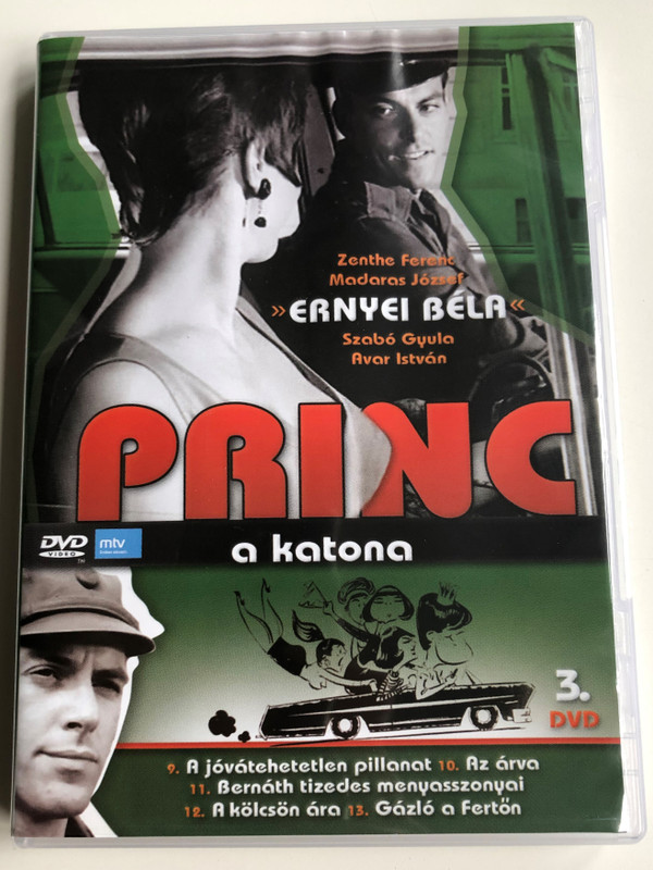 Princ a katona Vol 3. DVD 1966 / Classic Hungarian TV Series / Directed by Fejér Tamás / Starring: Ernyey Béla, Zenthe Ferenc, Dávid Kiss Ferenc, Madaras József / 5 episodes on disc (5999883108482)