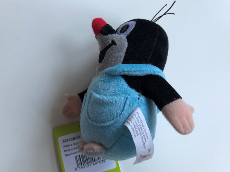 Krtek - Little mole in pants - Mole w. accesories / Krteček s dopinky / Maulwurf m Zubehör / Kék nadrágos Kisvakond / 49703BOX (8590121497039)