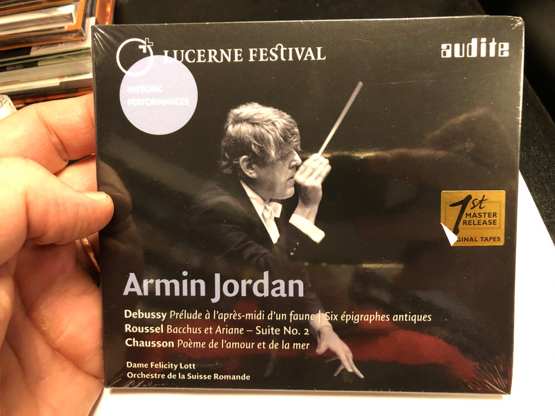 Lucerne Festival / Armin Jordan / Debussy - Prelude a l'apres-midi d'un faune, Six epigraphes antiques / Roussel - Bacchus et Ariane - Suite No. 2 / Chausson - Poeme de l'amour et de la mer / Dame Felicity Lott / Audite Audio CD 2020 / 95.648