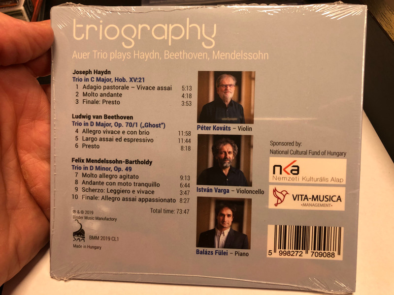 Triography - Auer Trio plays Haydn, Beethoven, Mendelssohn / Blinder Music Manufactory Audio CD 2019 / BMM 2019 CL1
