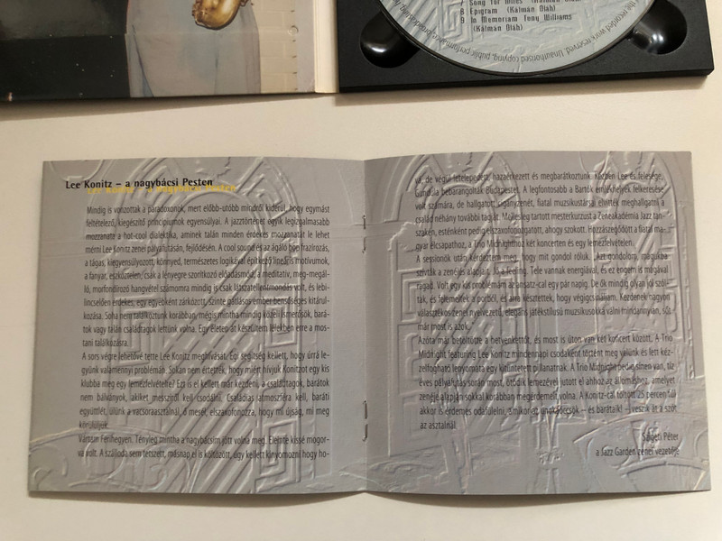 Trio Midnight Featuring Lee Konitz – On Track (Jazz CD Album) (5999527500016)