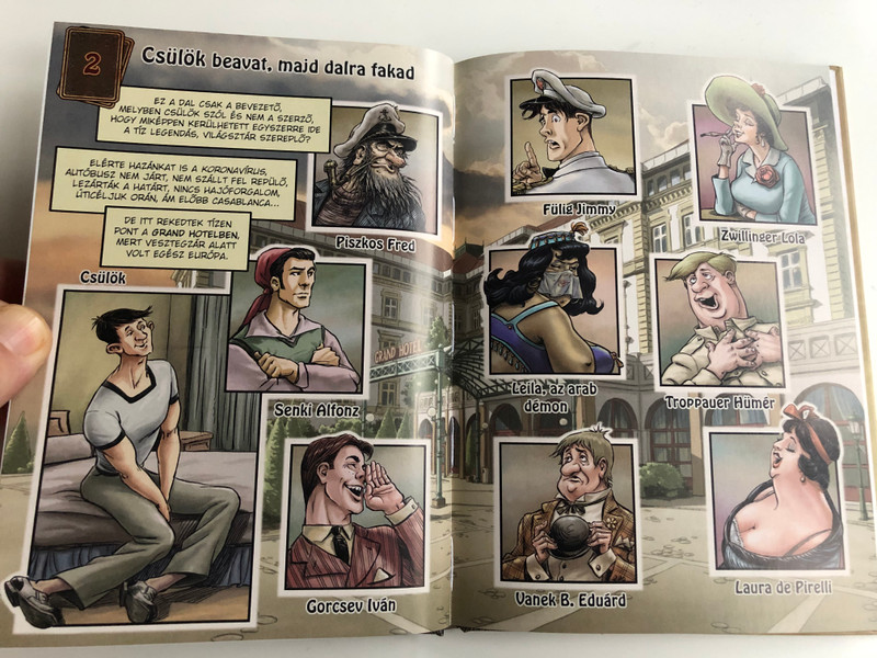 Hobo - Rejtő Dekameron Comic Book with Audio CD / H-Blues Kft. 2020 / Book Illustrations by Garisa H. Zsolt - Coloring by Varga "Zerge" Zoltán / Edited by Hobo - Földes László (9786150095677)