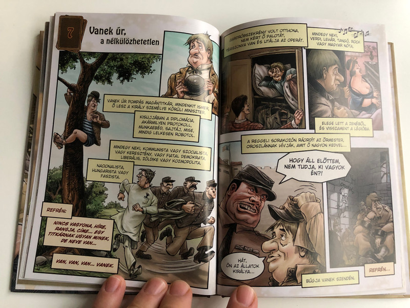 Hobo - Rejtő Dekameron Comic Book with Audio CD / H-Blues Kft. 2020 / Book Illustrations by Garisa H. Zsolt - Coloring by Varga "Zerge" Zoltán / Edited by Hobo - Földes László (9786150095677)