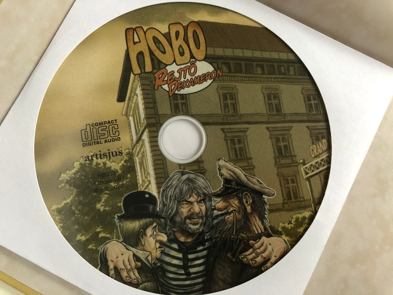 Hobo - Rejtő Dekameron Comic Book with Audio CD / H-Blues Kft. 2020 / Book Illustrations by Garisa H. Zsolt - Coloring by Varga "Zerge" Zoltán / Edited by Hobo - Földes László (9786150095677)