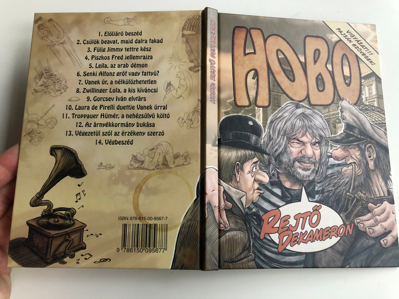 Hobo - Rejtő Dekameron Comic Book with Audio CD / H-Blues Kft. 2020 / Book Illustrations by Garisa H. Zsolt - Coloring by Varga "Zerge" Zoltán / Edited by Hobo - Földes László (9786150095677)