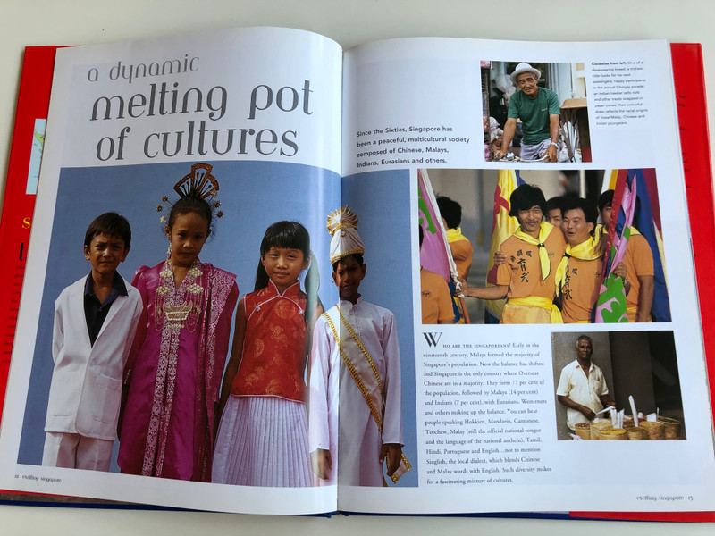 Exciting Singapore - A visual journey by David Blocksidge / Stunning photographs - Engaging & informative text - Singapore travel guide / Periplus Editions HK 2000 / Paperback (9780794606459)