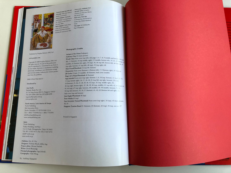 Exciting Singapore - A visual journey by David Blocksidge / Stunning photographs - Engaging & informative text - Singapore travel guide / Periplus Editions HK 2000 / Paperback (9780794606459)
