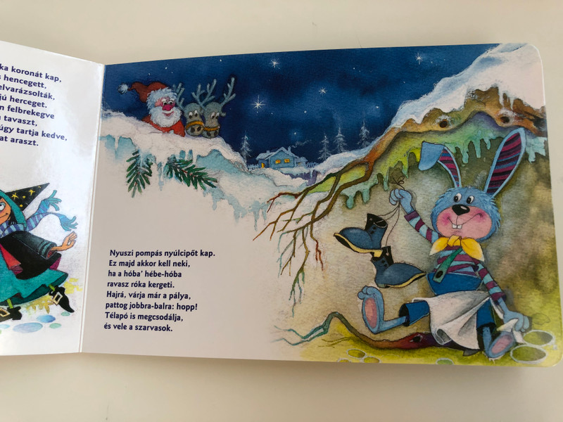 Eltévedt a Télapó - Makk Marci meséi by Rigó Béla / Móra könyvkiadó 2017 / Illustrated by Foky Ottó / Santa Clause is lost / Hungarian Board book for children (9789634157434)