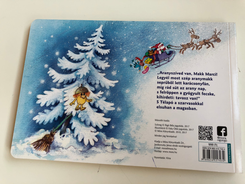 Eltévedt a Télapó - Makk Marci meséi by Rigó Béla / Móra könyvkiadó 2017 / Illustrated by Foky Ottó / Santa Clause is lost / Hungarian Board book for children (9789634157434)
