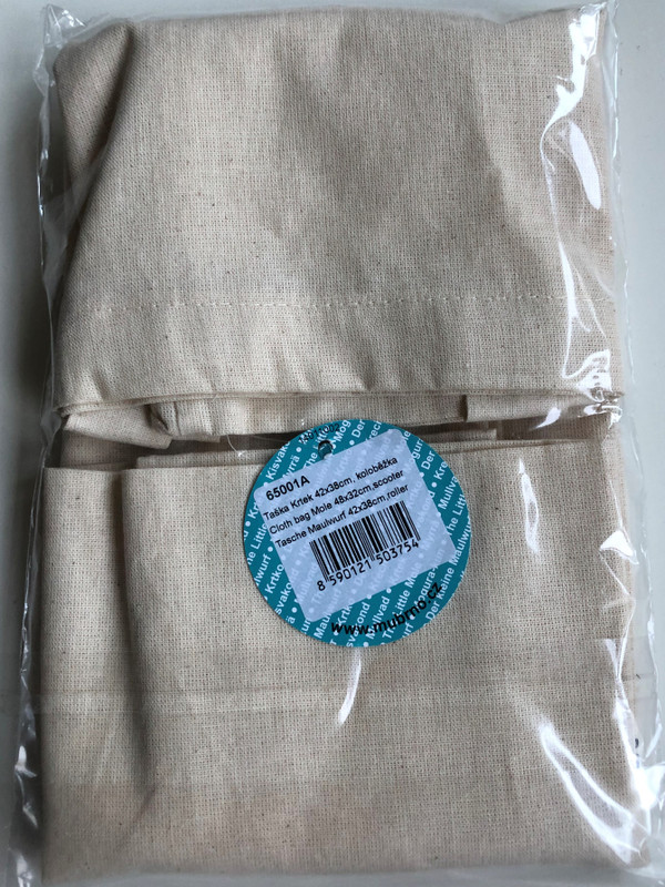 Krtek - Little Mole Cloth bag - Krteček taška 42x38 cm / kolobežka - scooter, roller / Tasche Maulwurf - Kisvakond vászontáska - görkorcsolya 42x38 / 65001A (8590121503754)