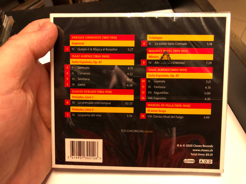 Duende - Teo Gheorghiu (piano) / Claves Records Audio CD 2020 / 7619931302126