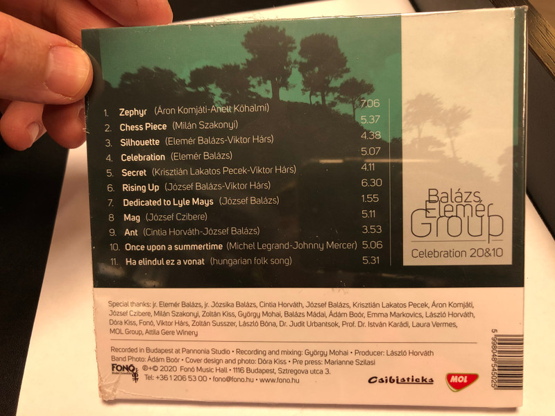 Balázs Elemér Group - Celebration 20&10 / Fono Music Audio CD 2020 / 5998048545025