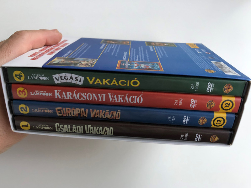 Chevy Chase Collection - National Lampoon 4xDVD SET Vakáció Kollekció / Directed by Harold Ramis, Amy Heckerling, Jeremiah S. Chechik, / National Lampoon's Vacation, European Vacation, Christmas Vacation, Vegas Vacation (5996514019445)