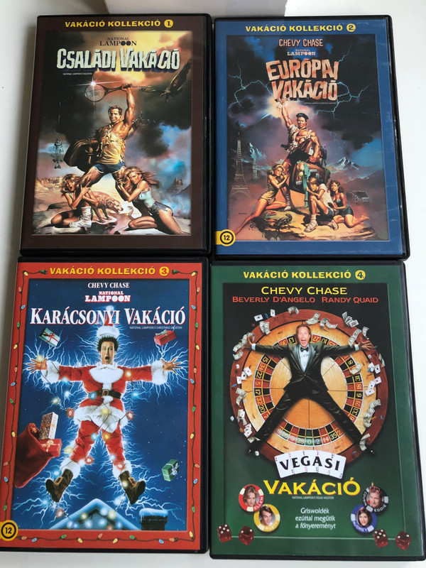 Chevy Chase Collection - National Lampoon 4xDVD SET Vakáció Kollekció / Directed by Harold Ramis, Amy Heckerling, Jeremiah S. Chechik, / National Lampoon's Vacation, European Vacation, Christmas Vacation, Vegas Vacation (5996514019445)