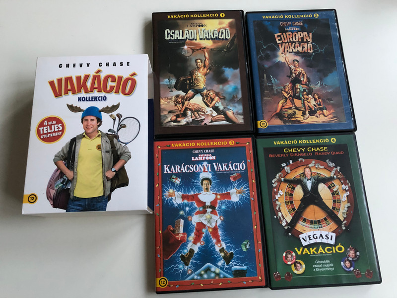 Chevy Chase Collection - National Lampoon 4xDVD SET Vakáció Kollekció / Directed by Harold Ramis, Amy Heckerling, Jeremiah S. Chechik, / National Lampoon's Vacation, European Vacation, Christmas Vacation, Vegas Vacation (5996514019445)