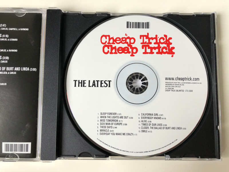 Cheap Trick ‎– The Latest / Cheap Trick Unlimited ‎Audio CD 2009 / CTU 2009