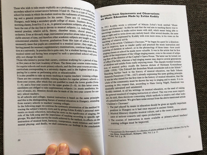 Kodály's Principles in practice by Erzsébet Szőnyi / An approach to Music Education through the Kodály Method / Editio Musica Budapest / Paperback (9789633307625)