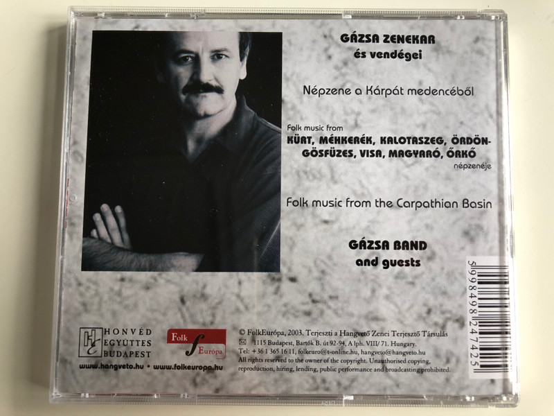Papp István Gázsa ‎– From Budapest to Kommando / Folk Európa ‎Audio CD 2003 / FESZCD04