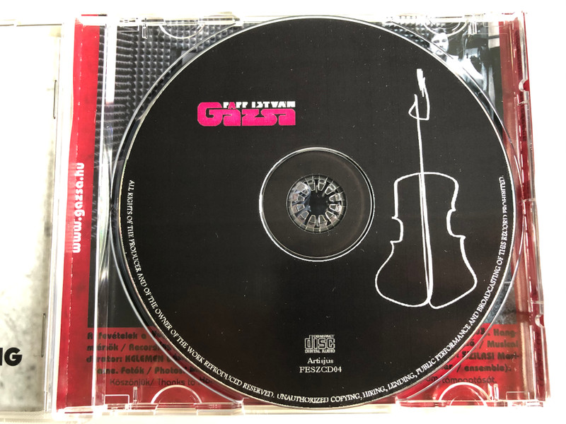 Papp István Gázsa ‎– From Budapest to Kommando / Folk Európa ‎Audio CD 2003 / FESZCD04