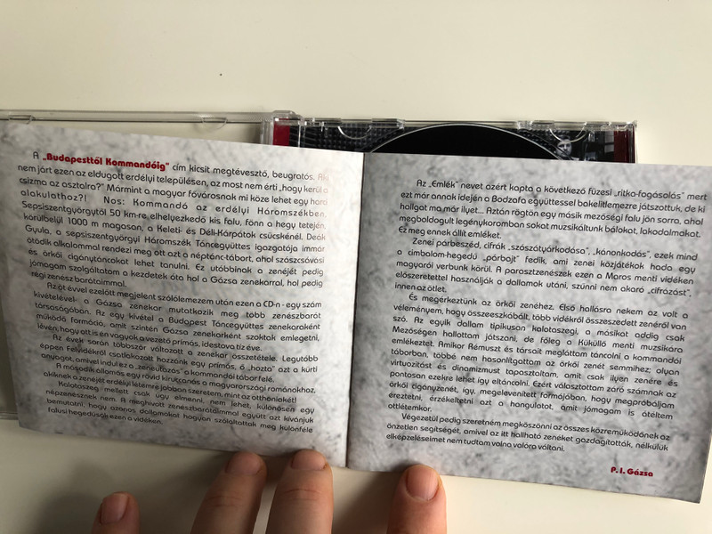 Papp István Gázsa ‎– From Budapest to Kommando / Folk Európa ‎Audio CD 2003 / FESZCD04