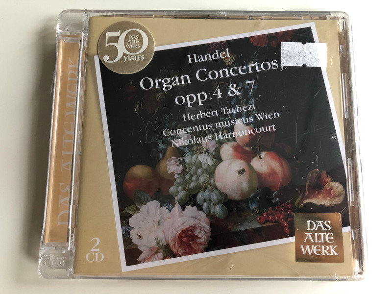 Handel ‎– Organ Concertos, Opp. 4 & 7 / Herbert Tachezi, Concentus Musicus Wien, Nikolaus Harnoncourt ‎/ Das Alte Werk / Teldec Classics ‎2x Audio CD 2009 / 2564 69051-6