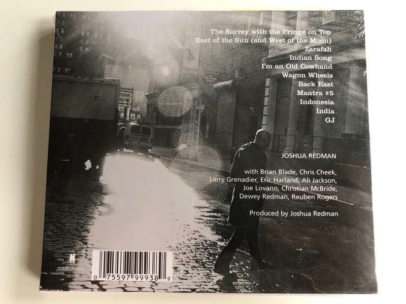 Joshua Redman ‎– Back East / An album of acoustic trios, featuring Larry Grenadier & Ali Jackson, Reuben Rogers & Eric Harland and Christian McBride & Brian Blade with special guests Chris Cheek, Joe Lovano / Nonesuch ‎Audio CD / 7559-79993-8