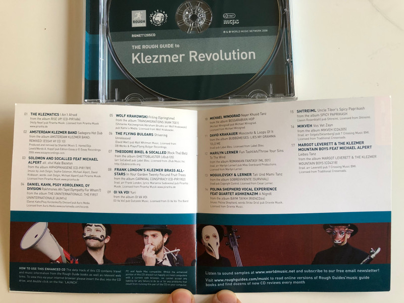 The Rough Guide To Klezmer Revolution / World Music Network ‎Audio CD 2008 / RGNET1205CD