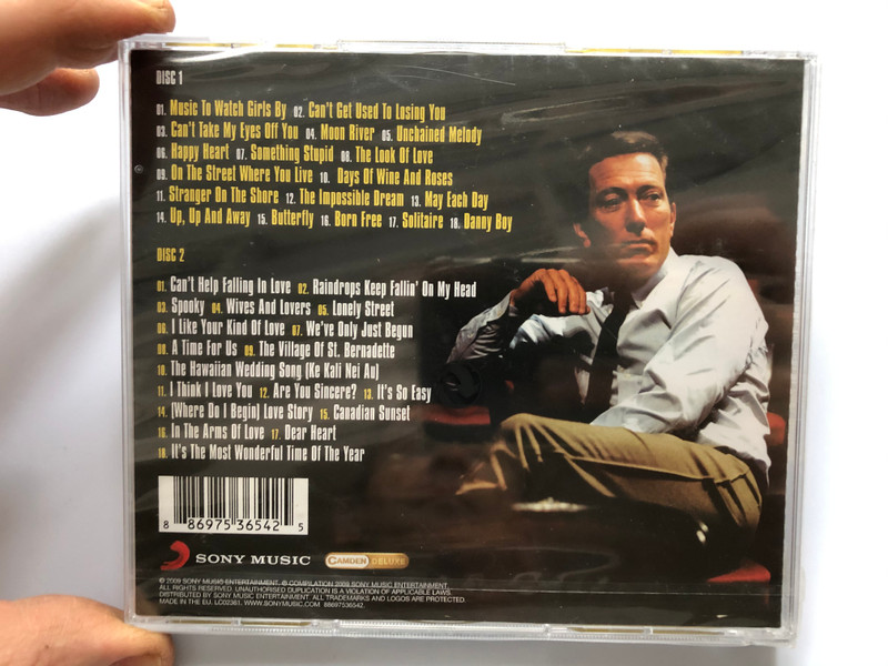 Happy Heart The Best Of Andy Williams / Sony Music 2x Audio CD 2009 / 88697536542