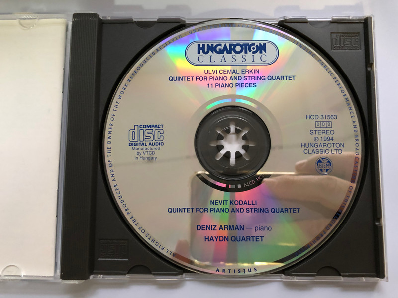 Ulvi Cemal Erkin: Quintet for Piano and String Quartet, 11 Piano Pieces / Nevit Kodalli: Quintet for Piano and String Quartet / Deniz Arman Gelenbe, Haydn Quartet / Hungaroton Classic Audio CD 1994 Stereo / HCD 31563 