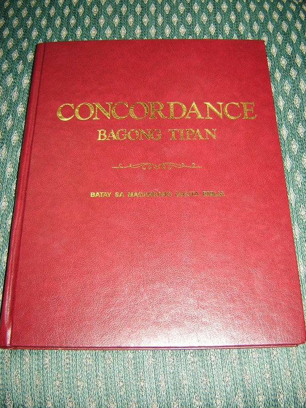 Tagalog Bible Concordance of the New Testament / Burgundy Hardcover