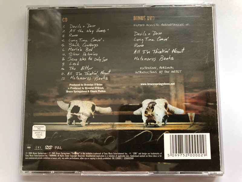 Devils & Dust - Bruce Springsteen ‎/ Columbia ‎Audio CD + DVD CD 2005 / 520000 2