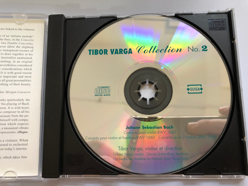 Tibor Varga - Collection 2 / BACH - Concerto pour violon en mi maj. BWV 1042, Concerto pour violon et hautbois BWV 1060, Concerto pour deux violons BWV 1043 / Tibor Varga - violon et direction, Gilbert Varga - violon, Gernot Schmalfuss / Audio CD